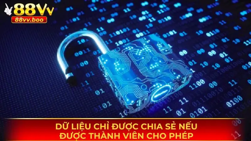Quyền Riêng Tư 88vv - Cơ Sở Để An Tâm Sử Dụng Dịch Vụ 3 Dữ liệu chỉ được phép chia sẻ nếu có sự đồng ý